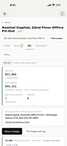AsBuilt: Contractor OS screenshot 1