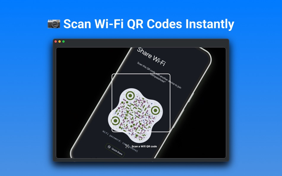 #1. WiFi QR Go (macOS) Podle: YI LIN JUANG