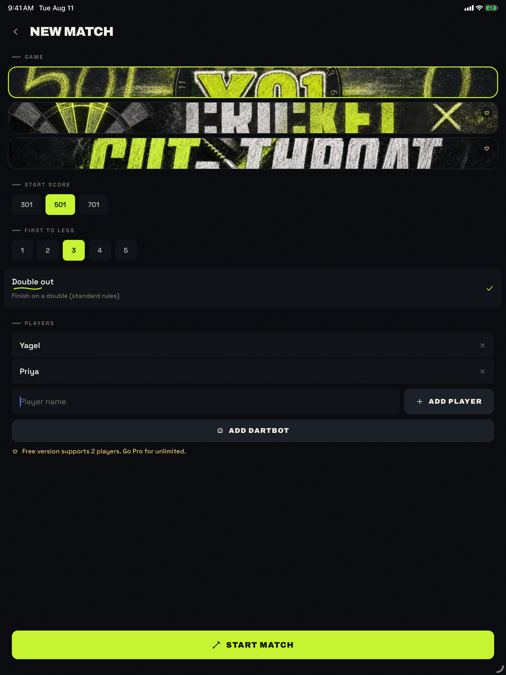 Chalkie: Darts Scorekeeper screenshot 8