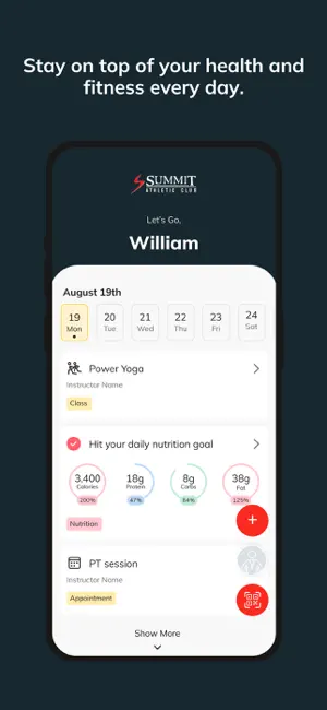 Summit Athletic Club screenshot 2