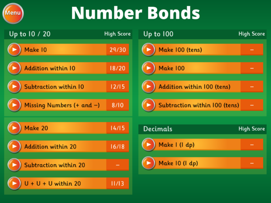 Hit the Button Maths iPad app afbeelding 2