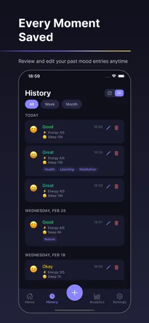 Moodora - Mood Tracker screenshot 4