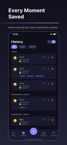Moodora - Mood Tracker screenshot