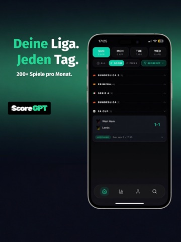 ScoreGPT: KI Fußball Prognose iPad screenshot 4