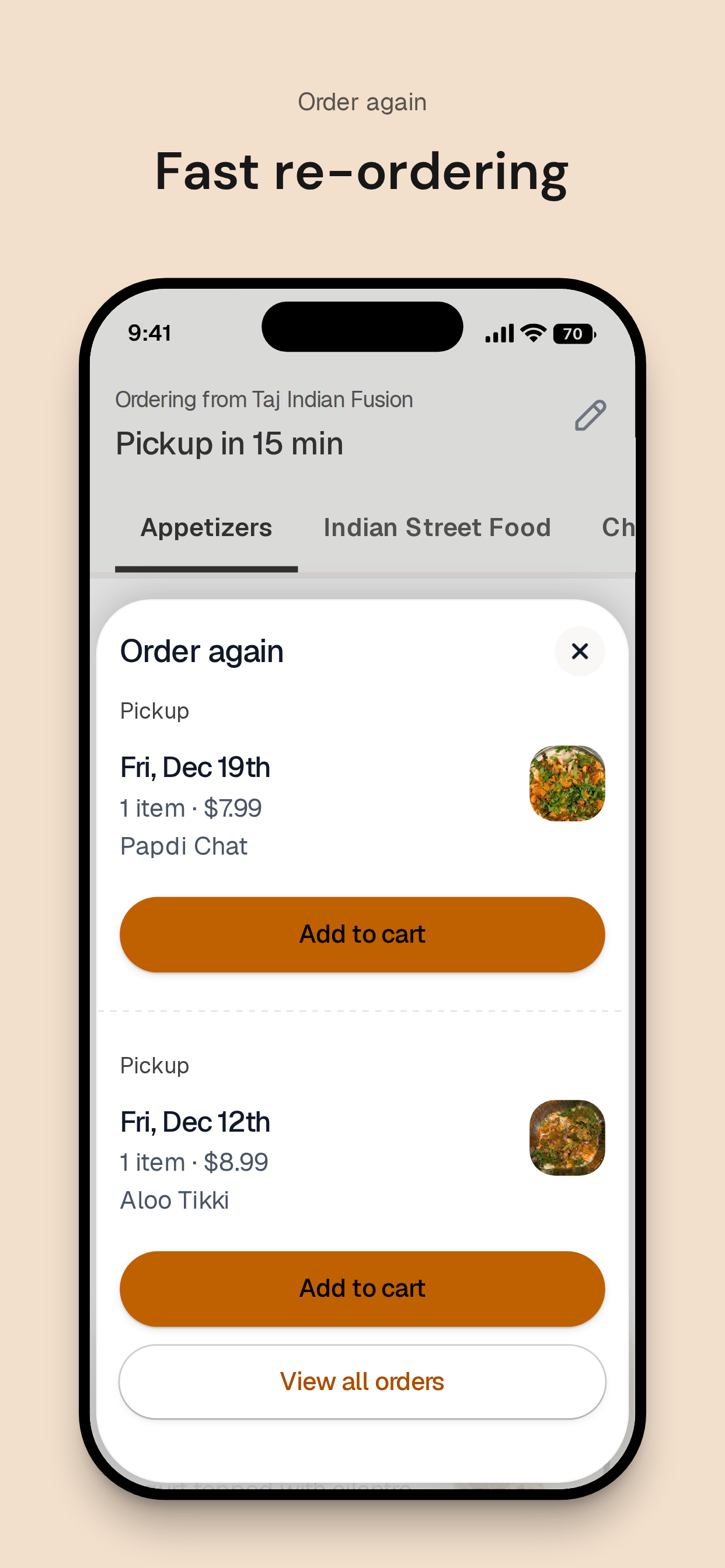 Taj Indian Fusion screenshot 4
