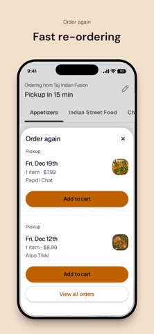 Taj Indian Fusion iPhone screenshot