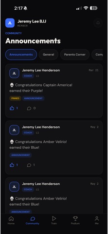 Members OS iPhone screenshot