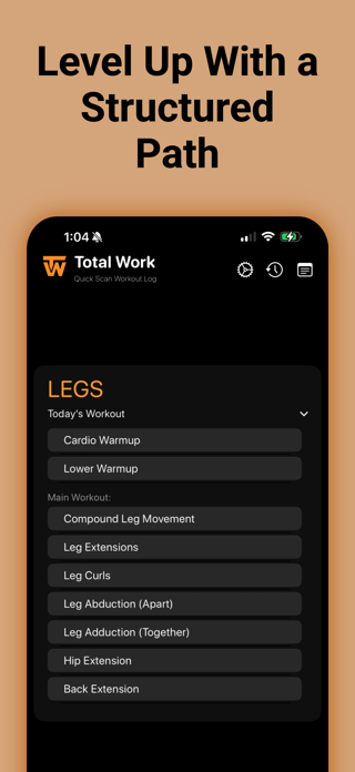 Total Work: Strength Log Screenshot 3 of 8