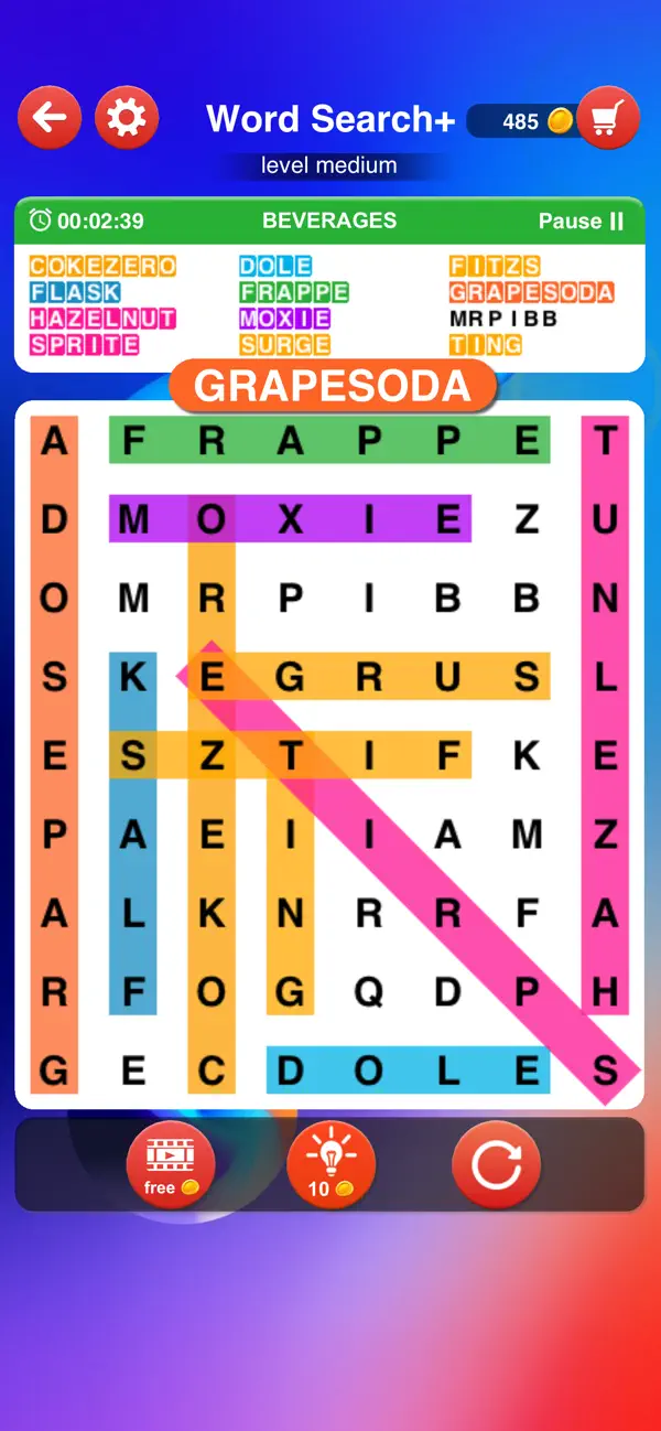 Screenshot #2 pour Word Search Plus