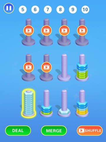 Nuts Puzzle-Uni Color iPad screenshot
