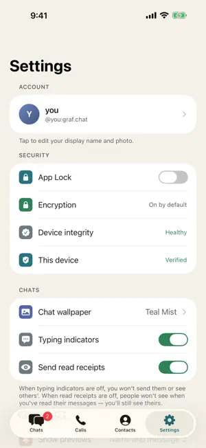 Graf Chat screenshot 4
