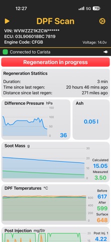 DPF Scan for VAG Screenshot 3 of 6