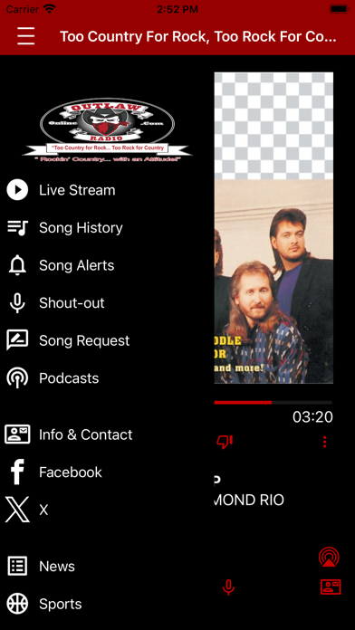 Screenshot #2 pour Outlaw Radio Online