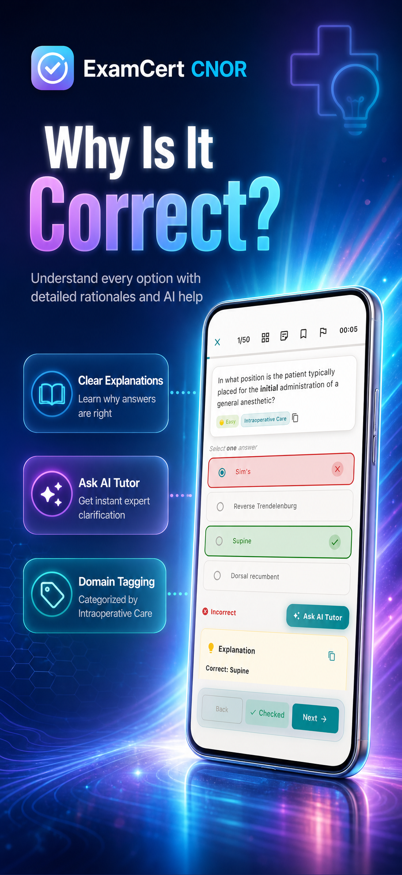 CNOR CCI Prep 2026 ® ExamCert screenshot 4