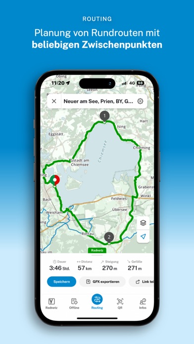 RadroutenPlaner Bayern Screenshot