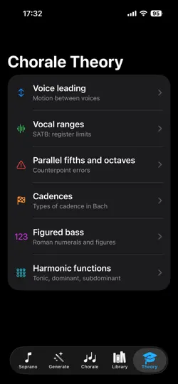 Скриншот Choral Lab на iPhone 3