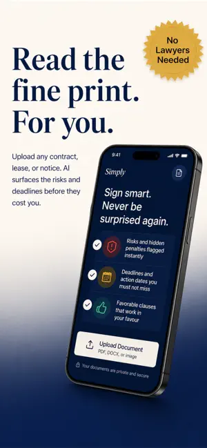 Simply: AI Contract Review screenshot 1
