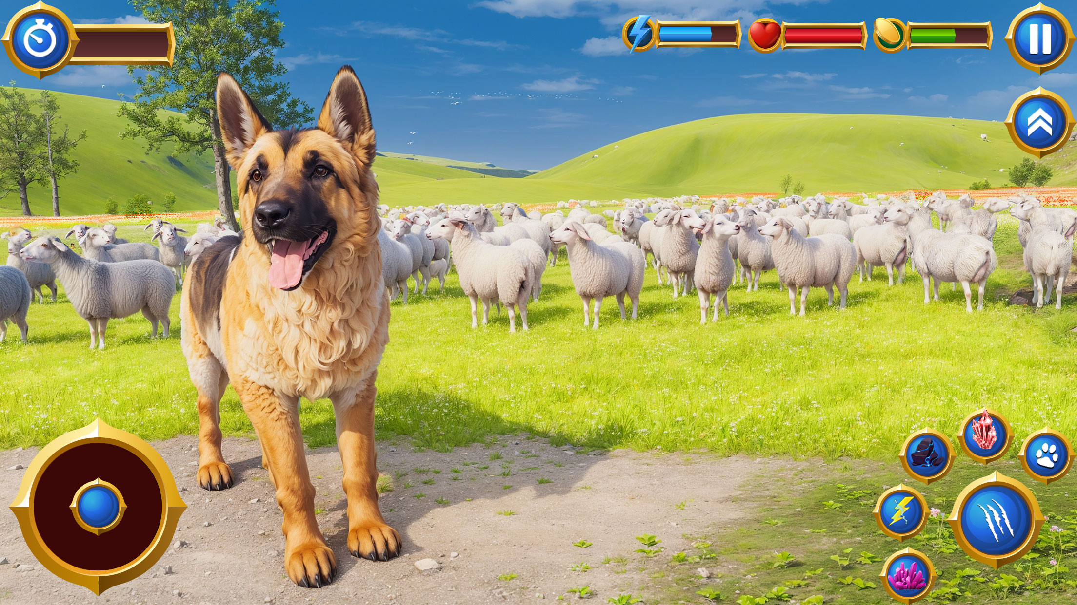 Wild Shepherd Dog Life Sim