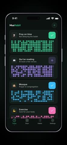 MusHabit: Muslim Habit Tracker iPhone screenshot