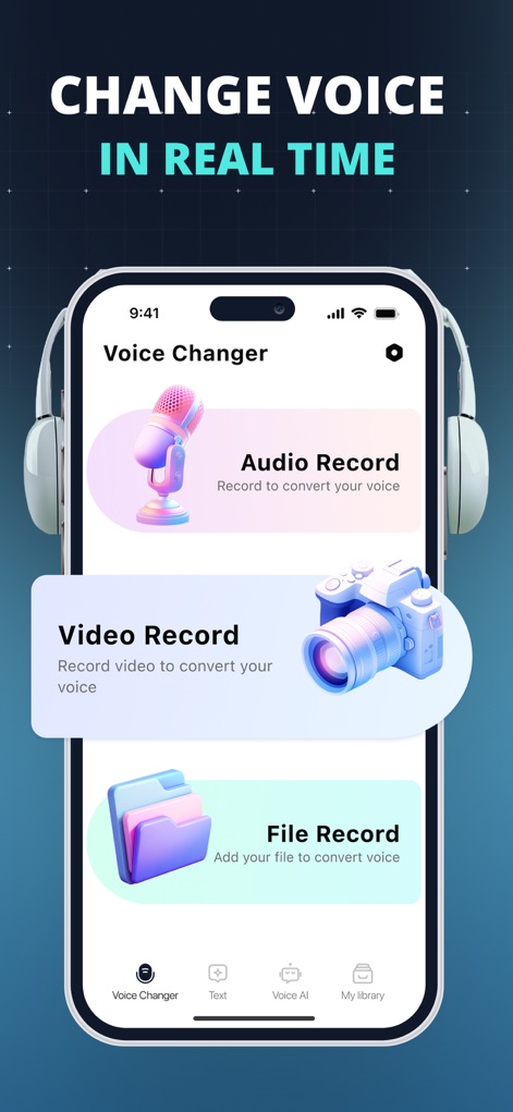 AI Voice Changer・Sound Effects - Les utilisateurs peuvent modifier instantanément leur voix ou ajouter des effets sonores à partir d'enregistrements audio, vidéo ou de fichiers existants, offrant une flexibilité inégalée.
