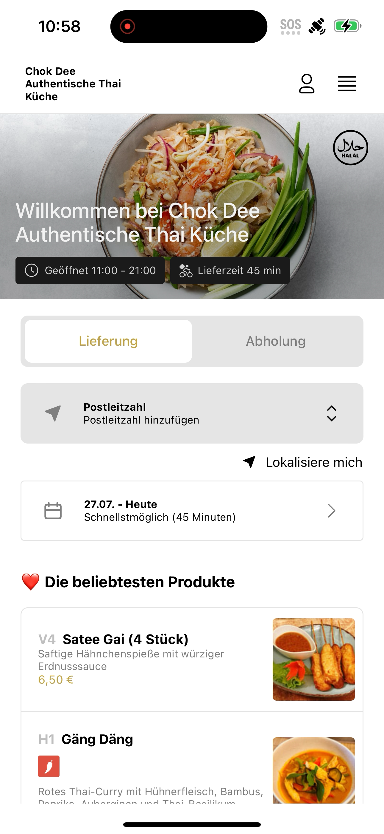 Chok Dee Thai Küche screenshot 6