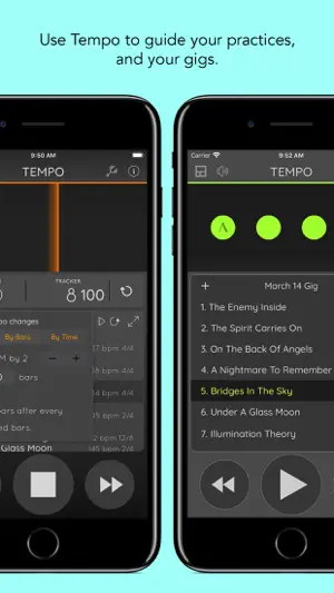 Tempo - Metronome with Setlist screenshot 3