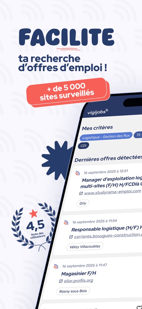 Vigijobs: Offres d'emploi - 