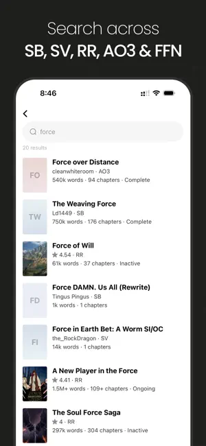 Fan Reader screenshot 2