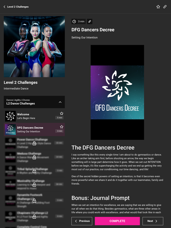 Dance For Gymnastics iPad screenshot 2 - Sports app