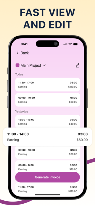 Hours Tracker: Work Calculator Screenshot 4 of 5