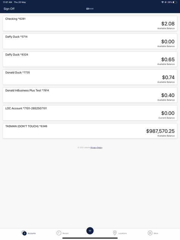 InBank Business Mobile iPad screenshot 2 - Finance app