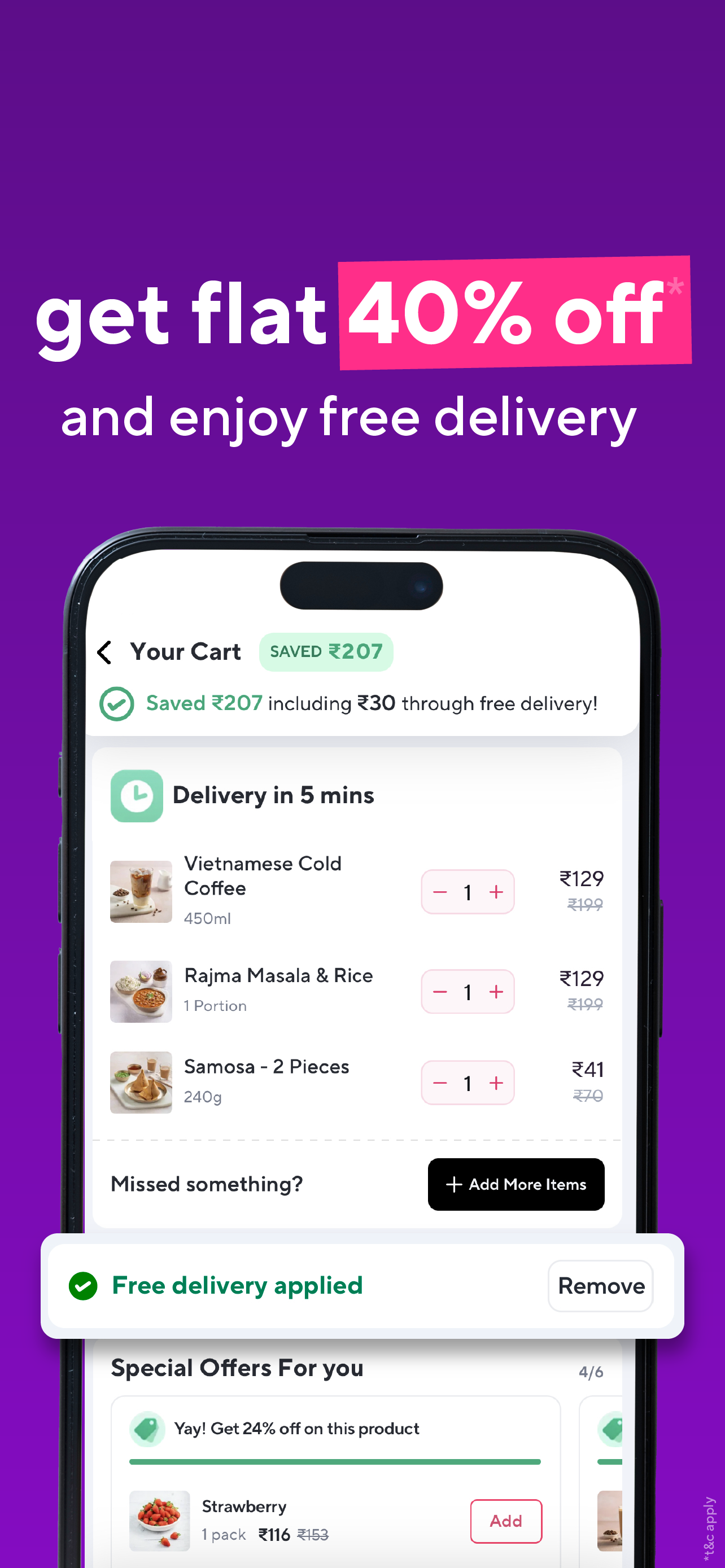 Zepto Cafe: Fresh Food in mins screenshot 3