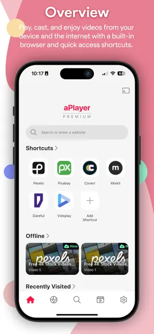 aPlayer - Video Player & Cast screenshot 1