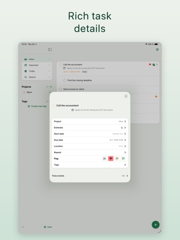 Traguardo: AI To-Do Planner iPad screenshot