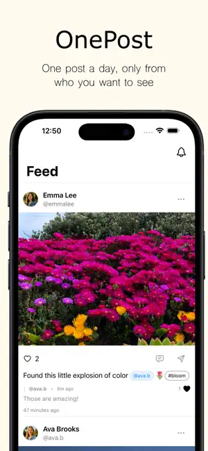 OnePost - Daily Photo Sharing screenshot 1