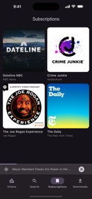 Podcasts: App screenshot