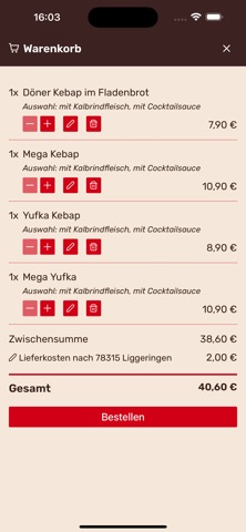 My Kebab Haus iPhone screenshot
