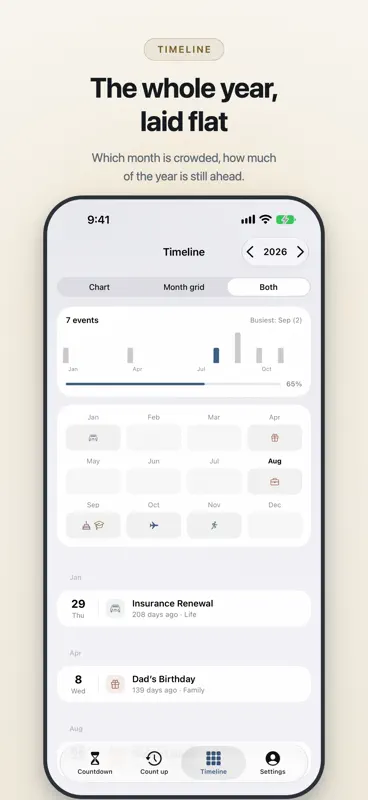 Cairn: Countdown & Days Since screenshot 4 of 6