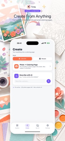 Tinta: Coloring Book & Paint iPhone screenshot