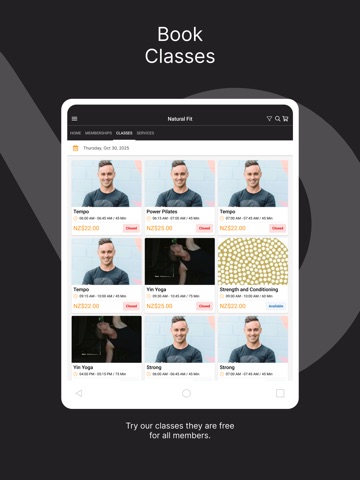 Natural Fit iPad screenshot