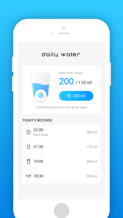 Daily Water - Health Tracker Screenshot