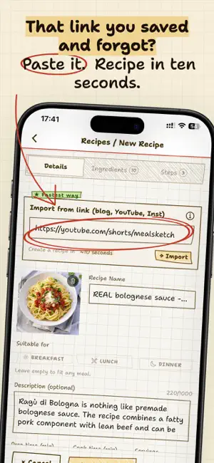 Mealsketch: Family Meal Plan screenshot 2