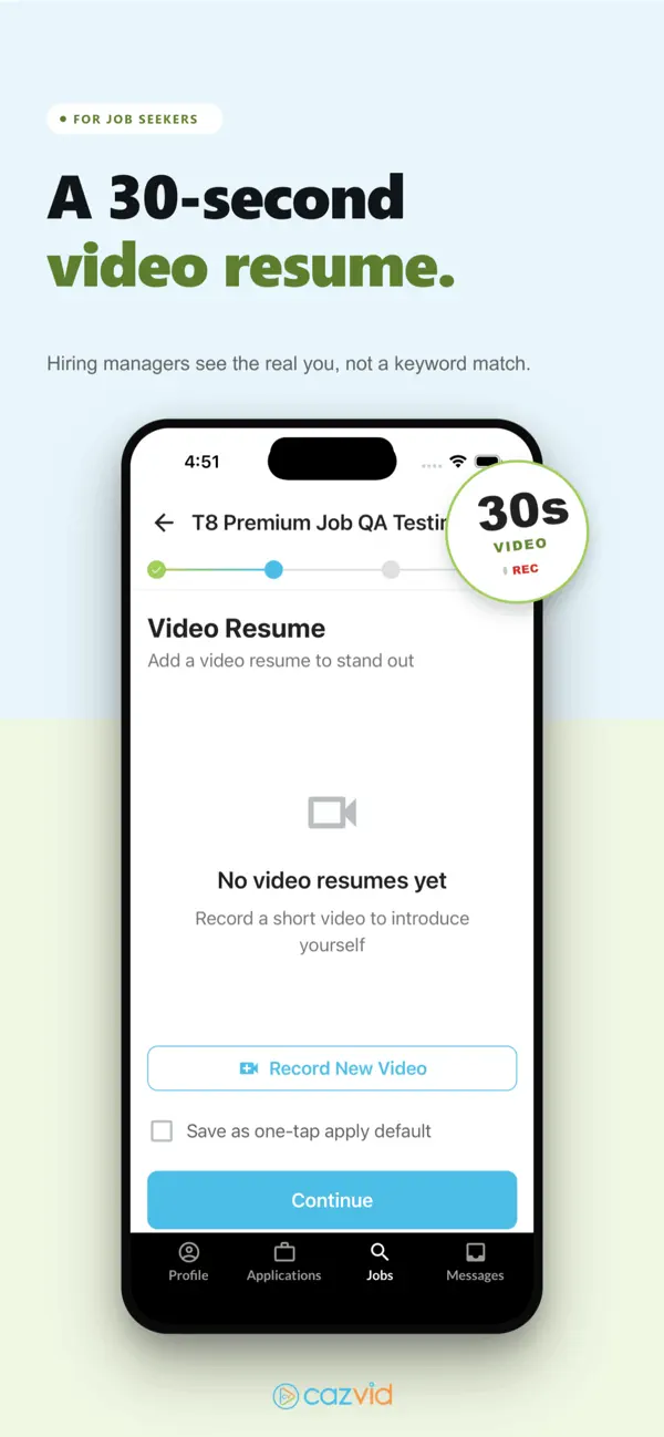 Screenshot #3 pour CazVid: Video Resumes & Jobs