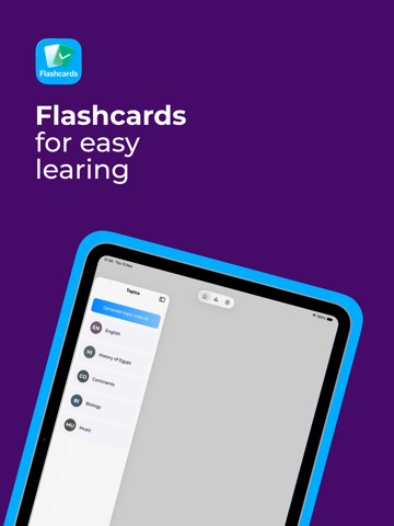 Flashcards: Easy Make & Learn iPad screenshot
