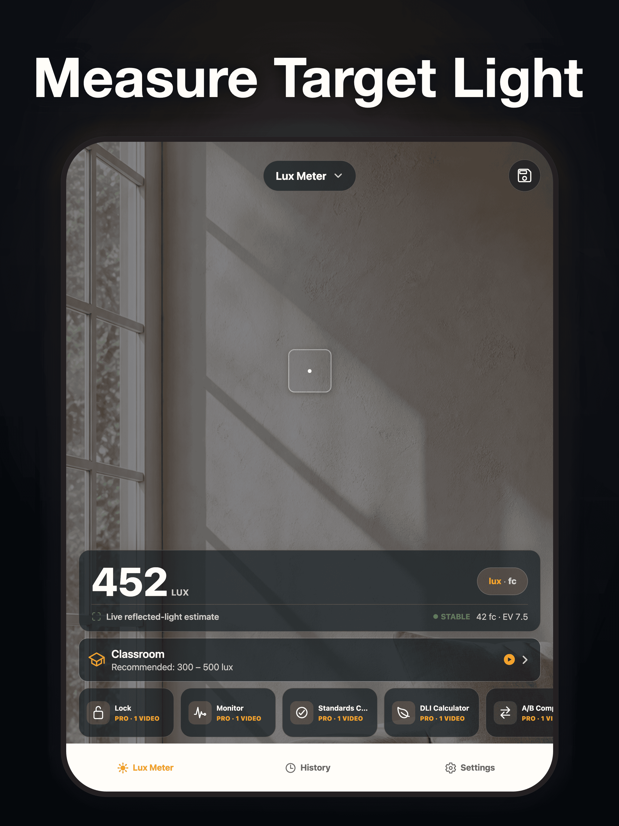 Light Meter・Lux Meter screenshot 8