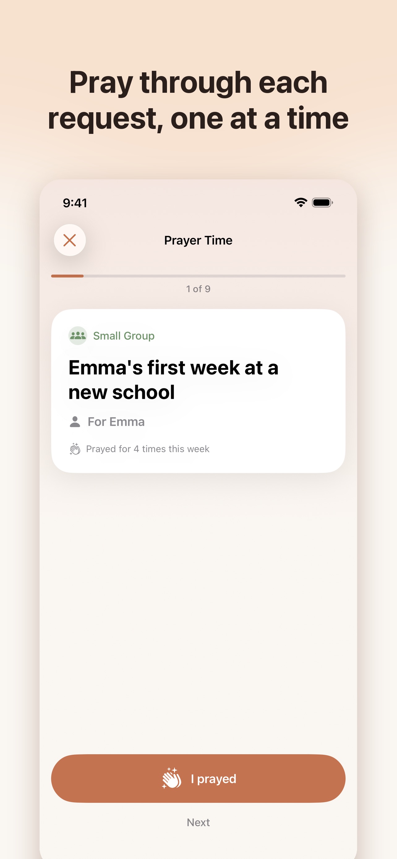 Screenshot 2 of Praying Now