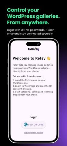 Refsy - QR WordPress Gallery screenshot