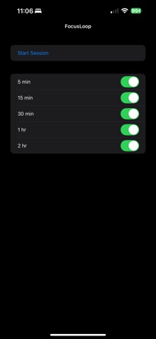 FocusLoop App Screenshot 1 of 2