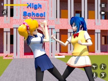 Anime Fight Club: School Days iPad screenshot