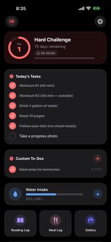 Habit75 screenshot